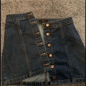 Forever 21 jean Blue denim Button down skirt